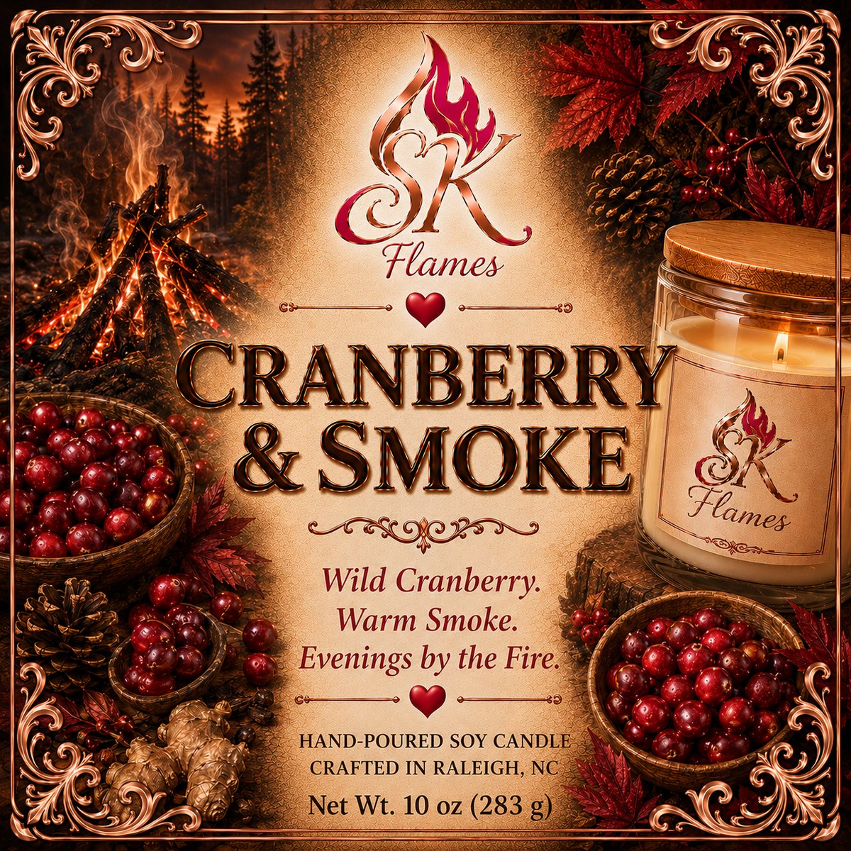Cranberry & Smoke — Candle