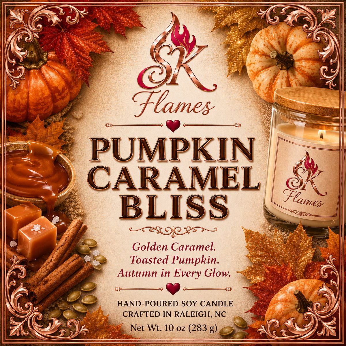 Pumpkin Caramel Bliss — Candle